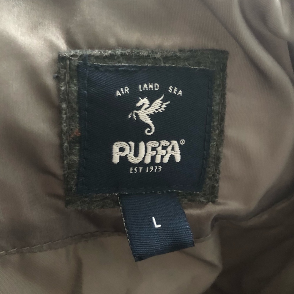 Puffa Oversized Collarless Padded Jacket Luxe Sat… - image 6